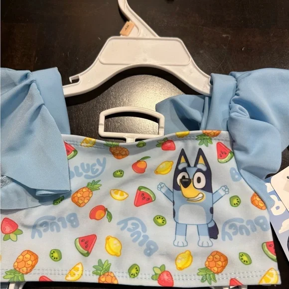 Bluey Kids Swim Set - Blue Size 2T - Picture 3 of 9